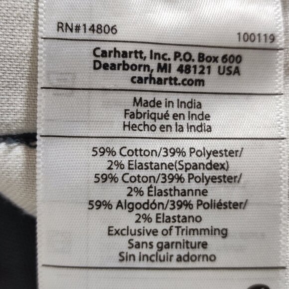 Carhartt work pants men's sz 40X34 grey colour relaxed fit Rugged Professional - Picture 8 of 15